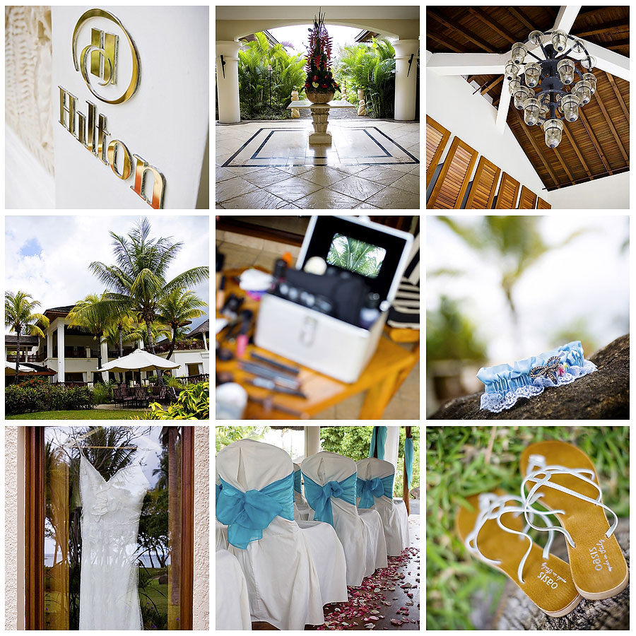 Wedding photography at The Hilton, Mauritius