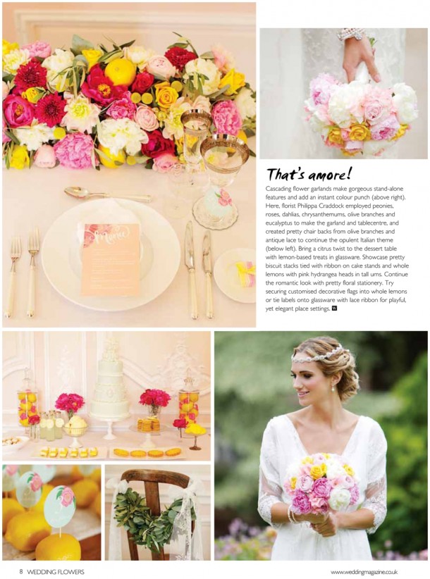 Wedding Flowers Magazine Style Bridal Fashion Shoot Grove House  (2)