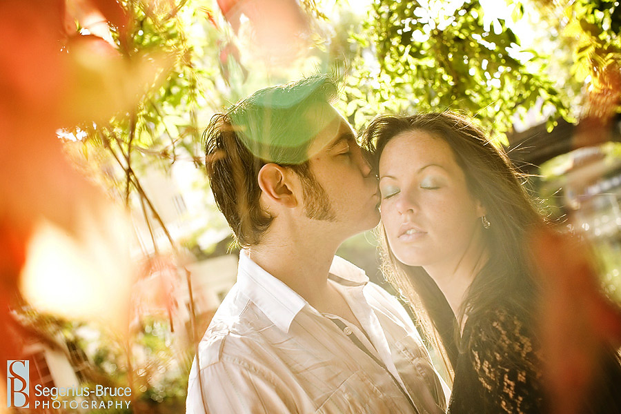 Couple\'s engagement session at Camden Lock, North London