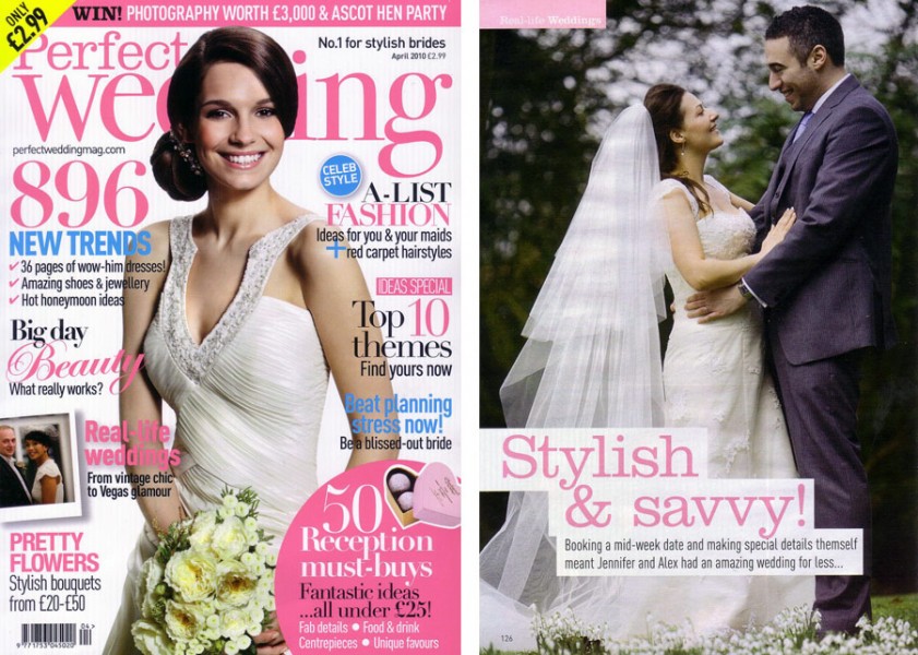 Perfect Wedding Magazine, published Bradley House Real Wedding