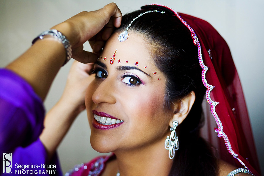 Indian wedding bridal preparations