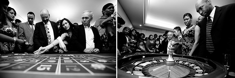 Casino games at a Wedding Reception