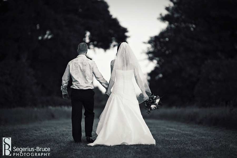 Black and White wedding photography at Parley Manor