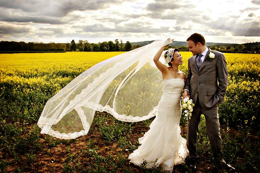 Wedding photography in Surrey Rapeseed Fields