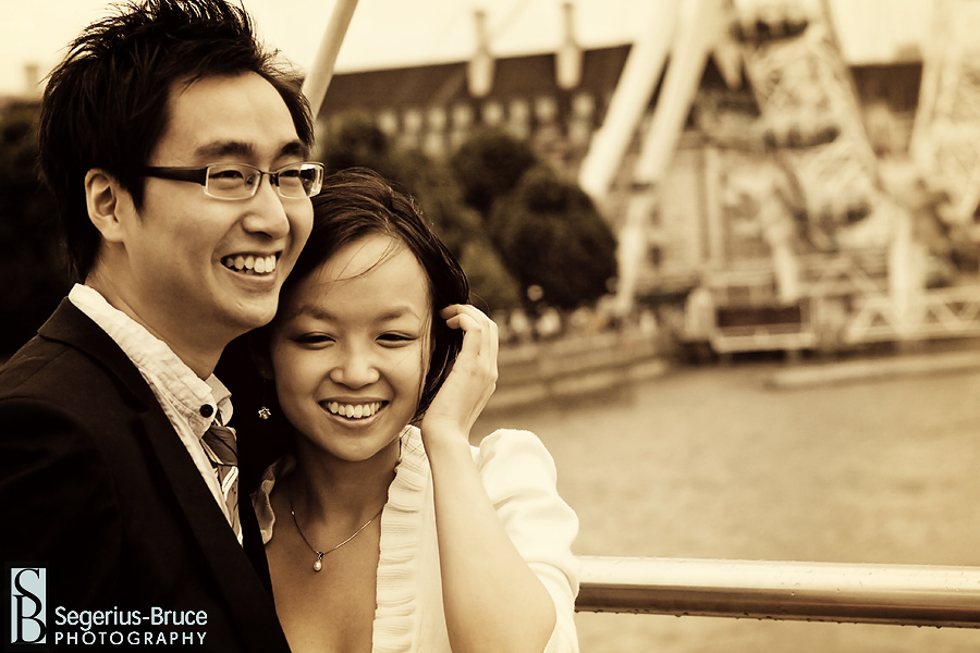 Chinese pre-wedding engagement shoot in London