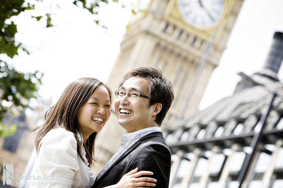 Chinese Engagment session in London by Big Ben