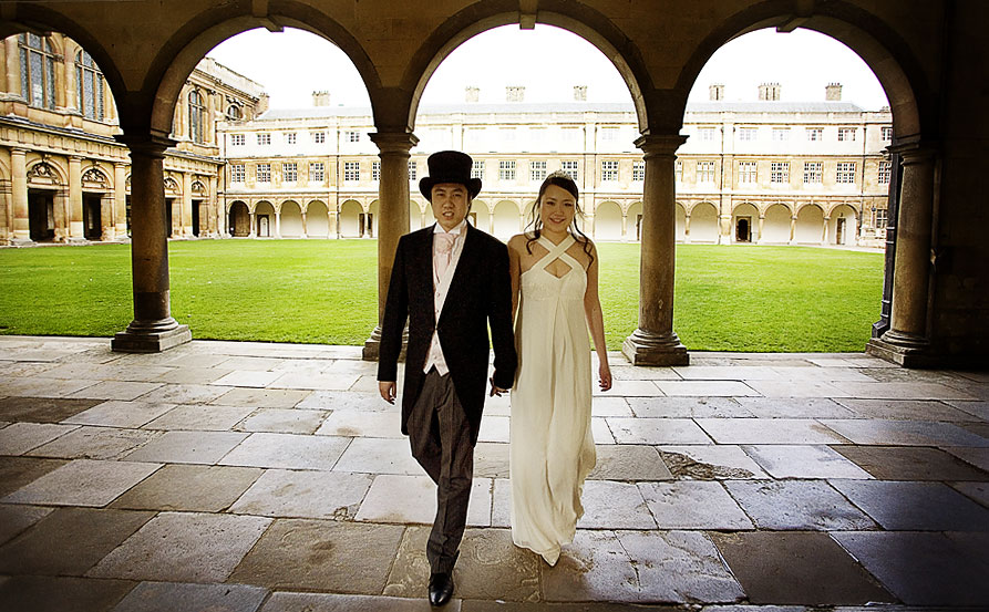 Wedding photographs at Trinity College Cambridge
