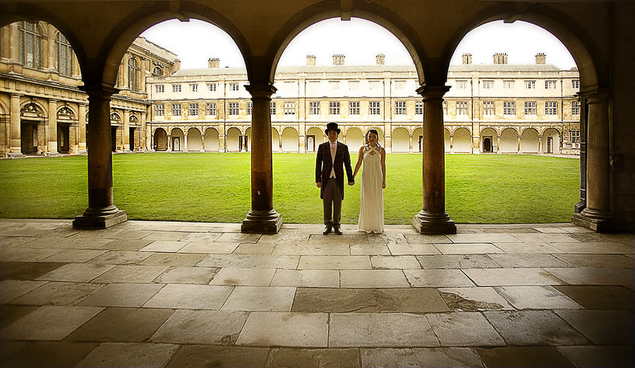 Cambridge College wedding shoot