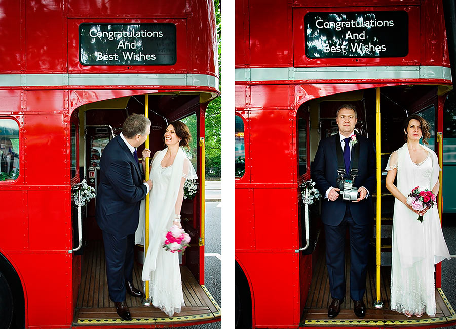 London Routemaster Bus for Wedding