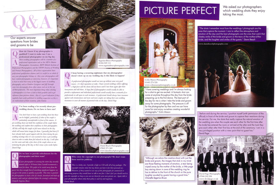 Wedding Photography Feature in Your Surrey Wedding Magazine
